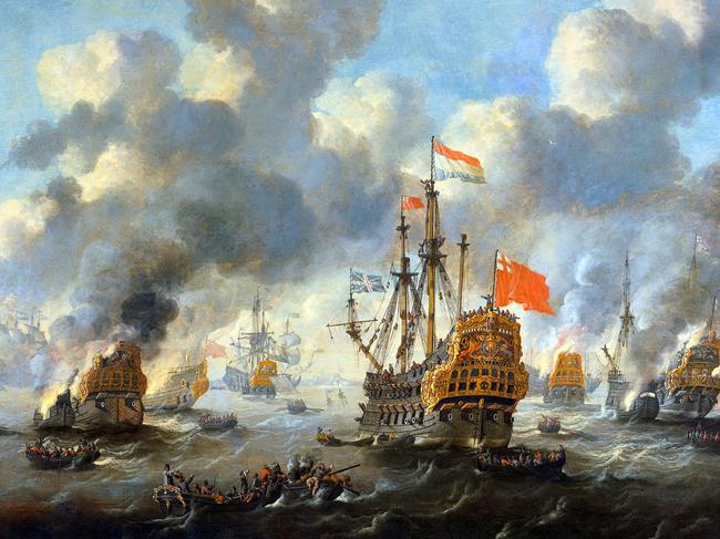 Nobody listened … the English fleet gets smashed by the Dutch at Medway.