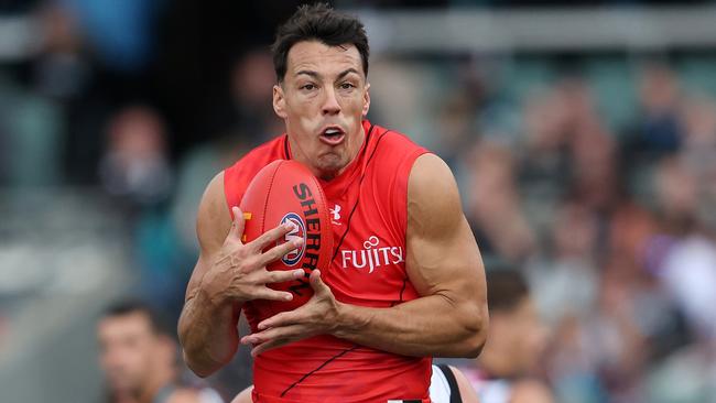 Dylan Shiel could be on his way out of Essendon. (Photo by Sarah Reed/AFL Photos via Getty Images)