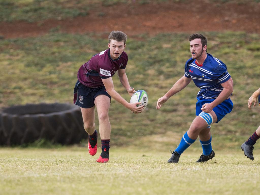 Carter Gleeson for Toowoomba Bears against USQ in Downs Rugby Risdon Cup round 11 rugby union at USQ, Saturday, June 19, 2021. Picture: Kevin Farmer
