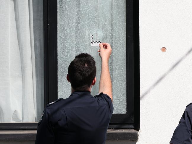 Victoria Police’s Taskforce Lunar were seen at the property. Picture: David Crosling