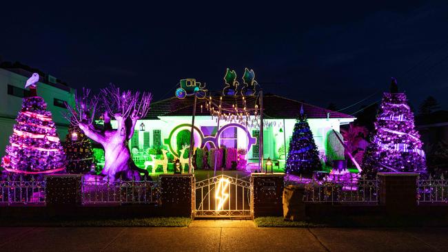 Warner Bros has transformed a Sydney house into a magical Christmas wonderland.