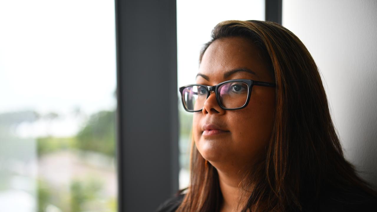 Acting Children's Commissioner Nicole Hucks looks towards Parliament House. Picture (A)manda Parkinson