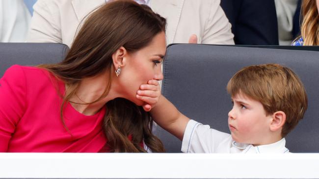 And so begins Prince Louis’ antics at the Platinum Pageant on The Mall. Picture: Max Mumby/Indigo/Getty Images