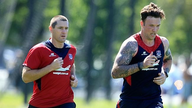 Demon Mitch Clark at training. 