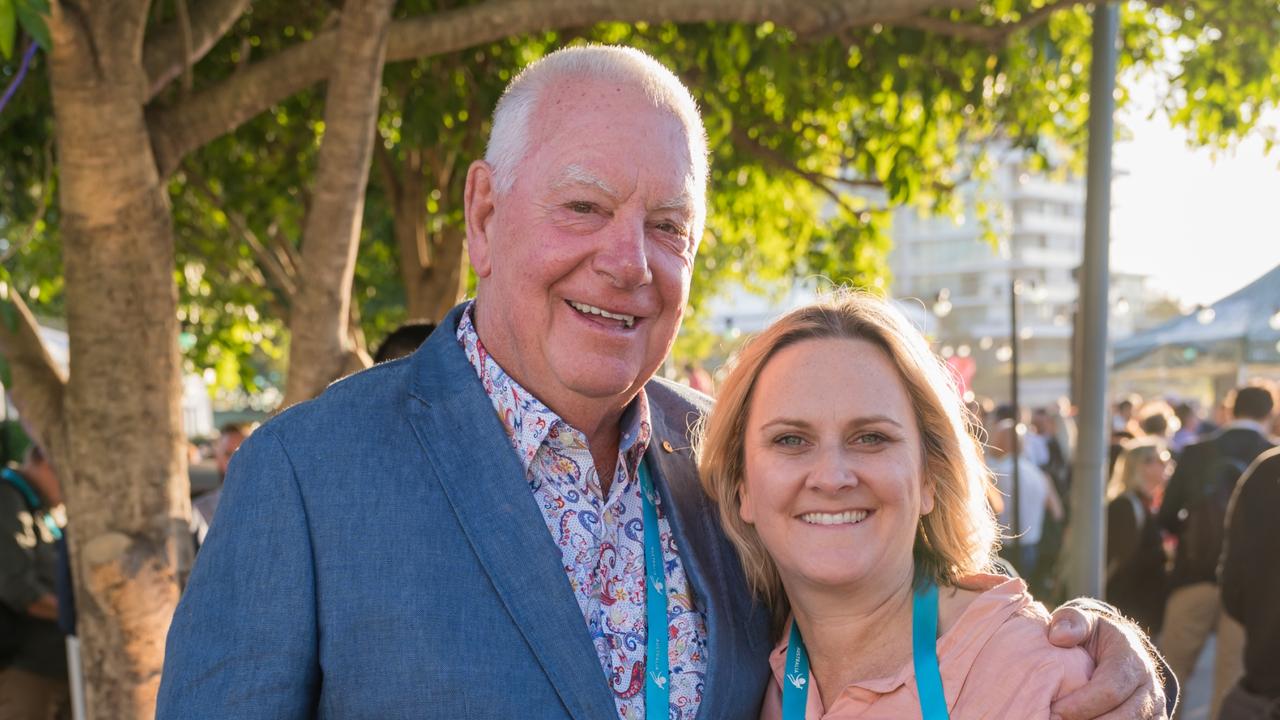 Paul Donovan and Rachel Hancock for The Pulse at the Australian Tourism Exchange at the Gold Coast Convention and Exhibition Centre, May 4 2023. Picture: Steven Grevis