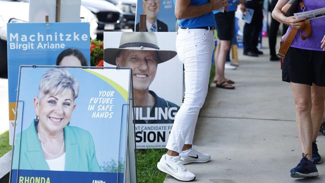 Voting in the local government elections has begun, with the Electoral Commission of Queensland opening three early voting centres in Cairns. Picture: Brendan Radke