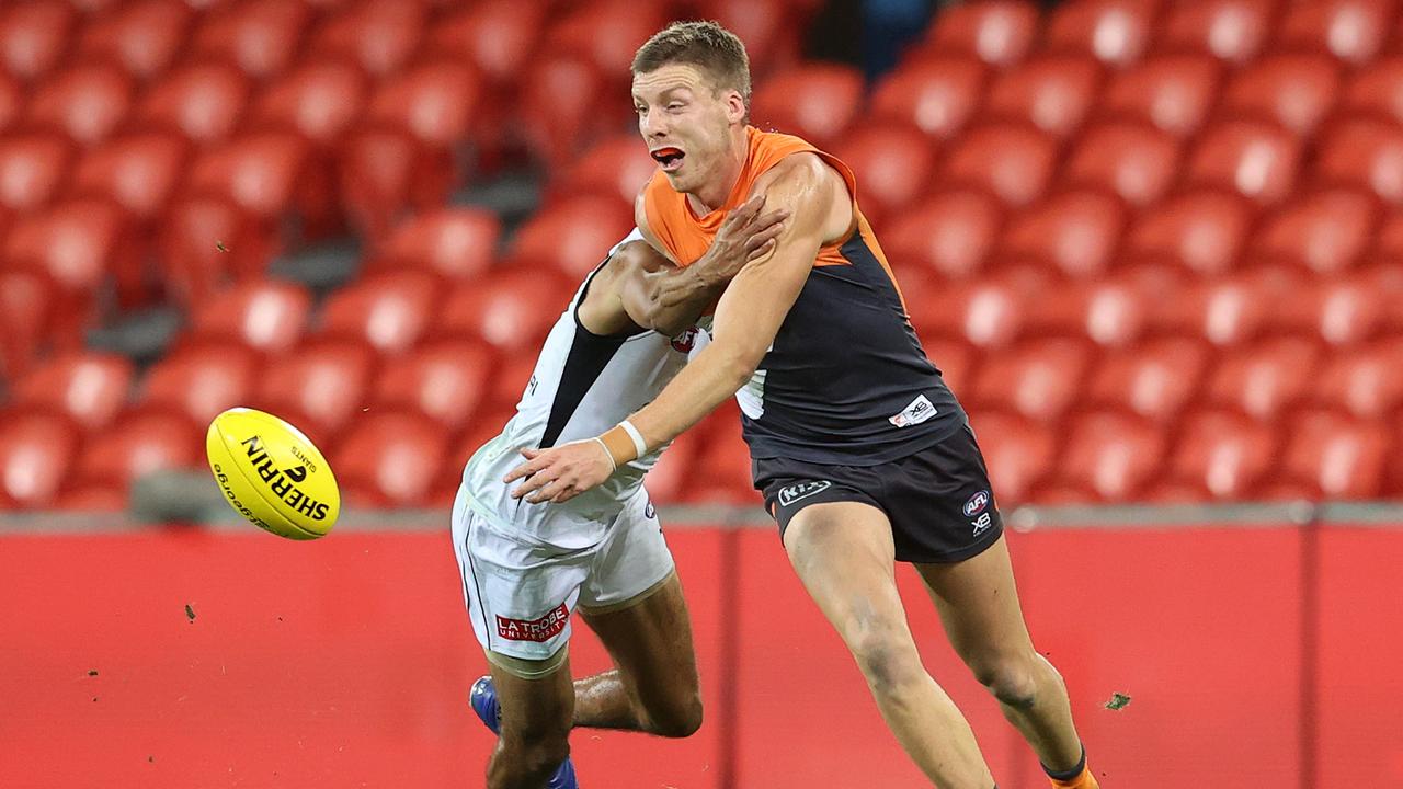 Aidan Corr has informed the Giants he wants to depart the club. Picture: Chris Hyde