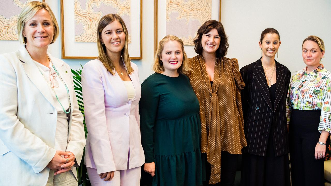 EXCLUSIVE – Independent MP Zali Steggall (left) helped the women attend the apology. They weren’t initially invited.