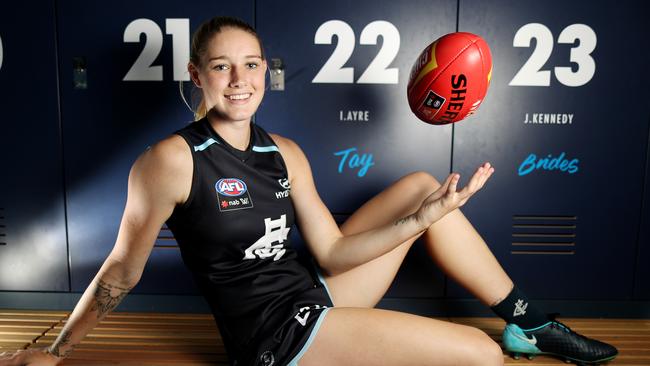 Tayla Harris the footballer. Picture: Alex Coppel