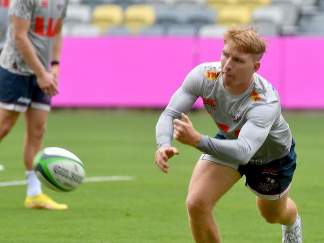 Reds halfback Tate McDermott prepares to meet the Brumbies. Picture: Evan Morgan