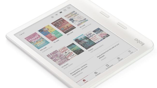 Book titles in the Kobo Libra.