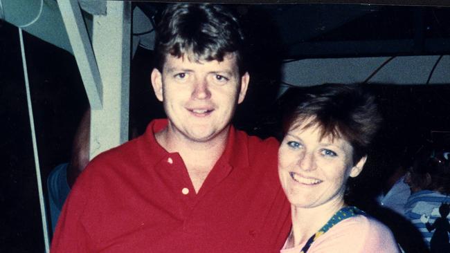 Policeman Geoffrey Bowen with wife Jane in 1988.