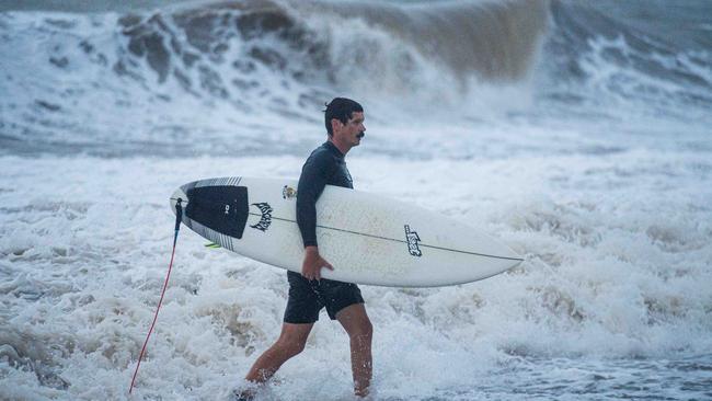 Waves were popular among surfers on Tuesday. Picture: Pema Tamang Pakhrin