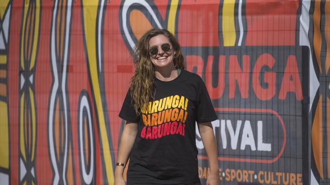 BARUNGA, AUSTRALIA - NewsWire Photos - JUNE 07, 2024: Harmony Chambers from Darwin as the annual Barunga Festival, 375 km south of Darwin as the community of Barunga opens its doors to the world in a celebration of Culture, Sport and Art Picture: NewsWire / Glenn Campbell
