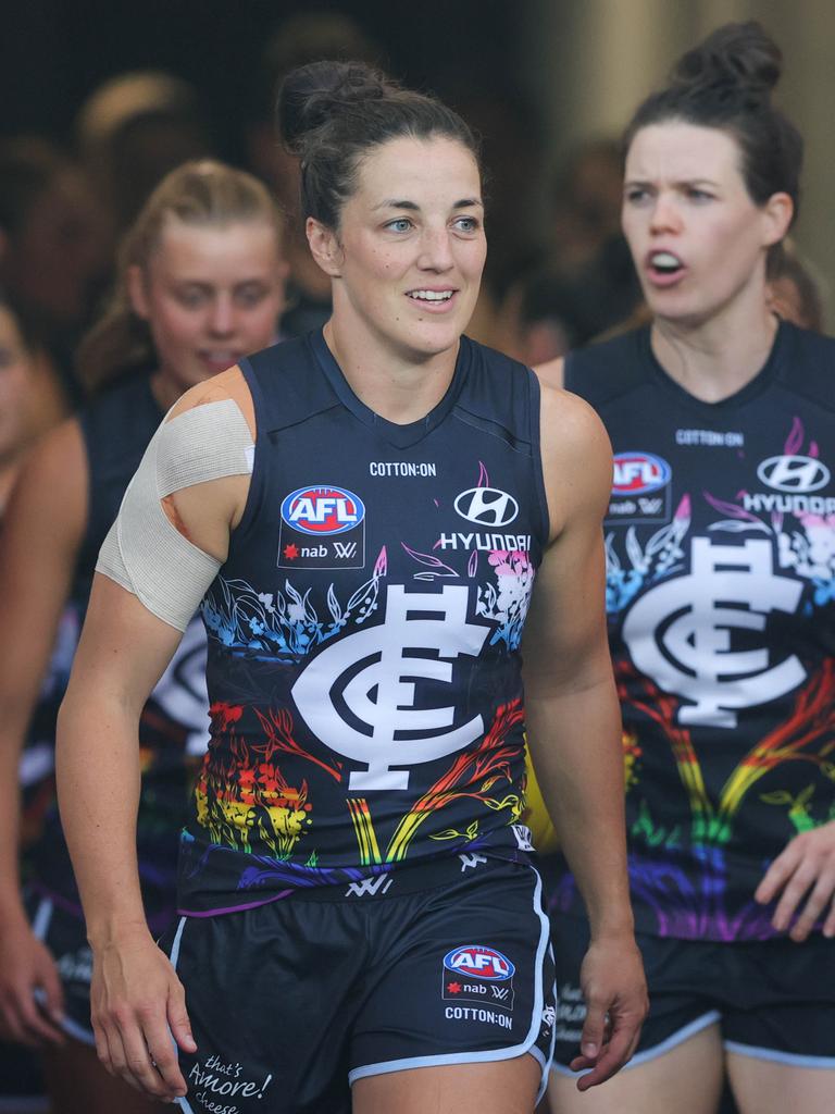 Kerryn Harrington has raised issues about the workload on AFLW players.