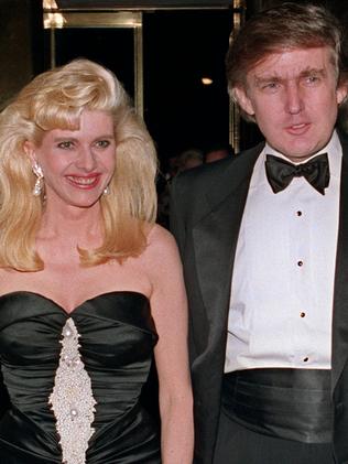 Donald Trump and his wife Ivana in 1989. Picture: AFP