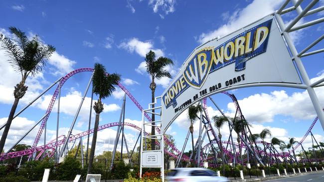 Entrance to Movie World theme park on the Gold Coast.