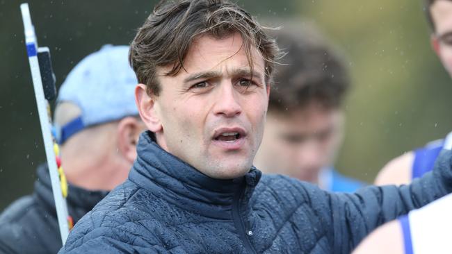 Anglesea coach Jordan Keras sat out the Roos’ round 18 match against Modewarre. Picture: Alan Barber