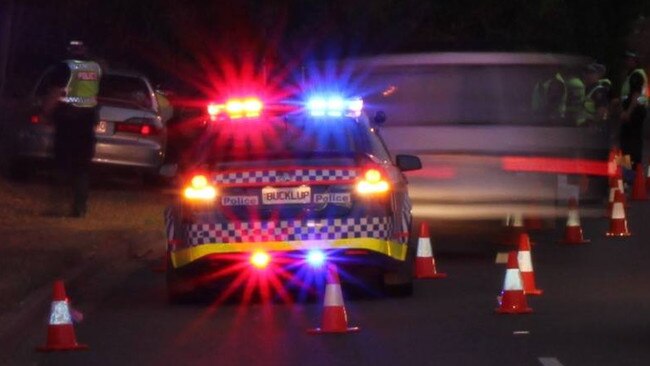 A male pedestrian has been rushed to hospital after being run over twice during a bizarre hit-and-run overnight