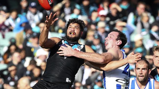 Paddy Ryder is among the league’s best ruckmen. Picture: Sarah Reed
