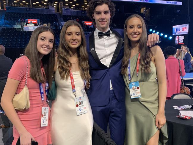 Josh with his sisters Ella, Neve and Hannah.