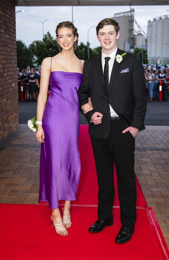 Lilly Biernoff and William Byrne at Toowoomba Grammar School formal at Rumours International, Wednesday, November 15, 2023. Picture: Kevin Farmer