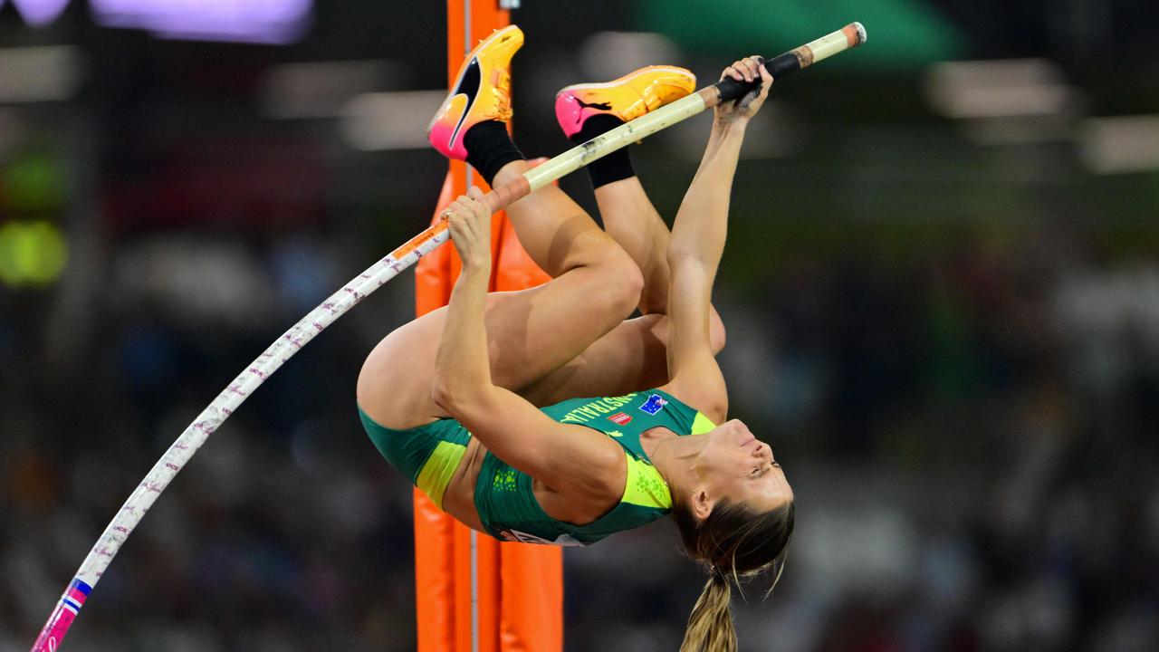 Nina Kennedy shares pole vault world title after stunning gesture from