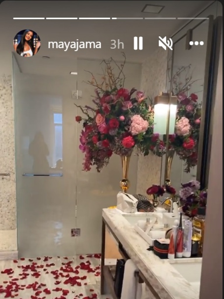 Ben Simmons' Valentine’s Day surprise. Photo: Instagram, @mayajama.