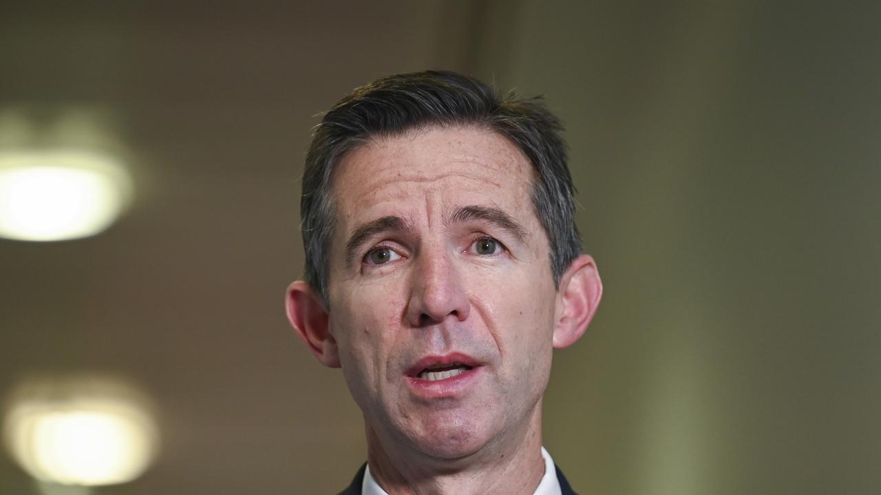 Coalition foreign affairs spokesman Simon Birmingham says an ‘ugly flame of vicious terrorism has been extinguished’. Picture: NewsWire / Martin Ollman