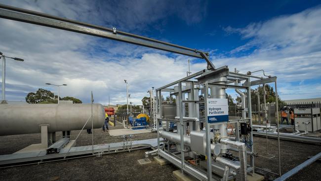 Hydrogen park at Tonsley. Picture: Roy VanDerVegt