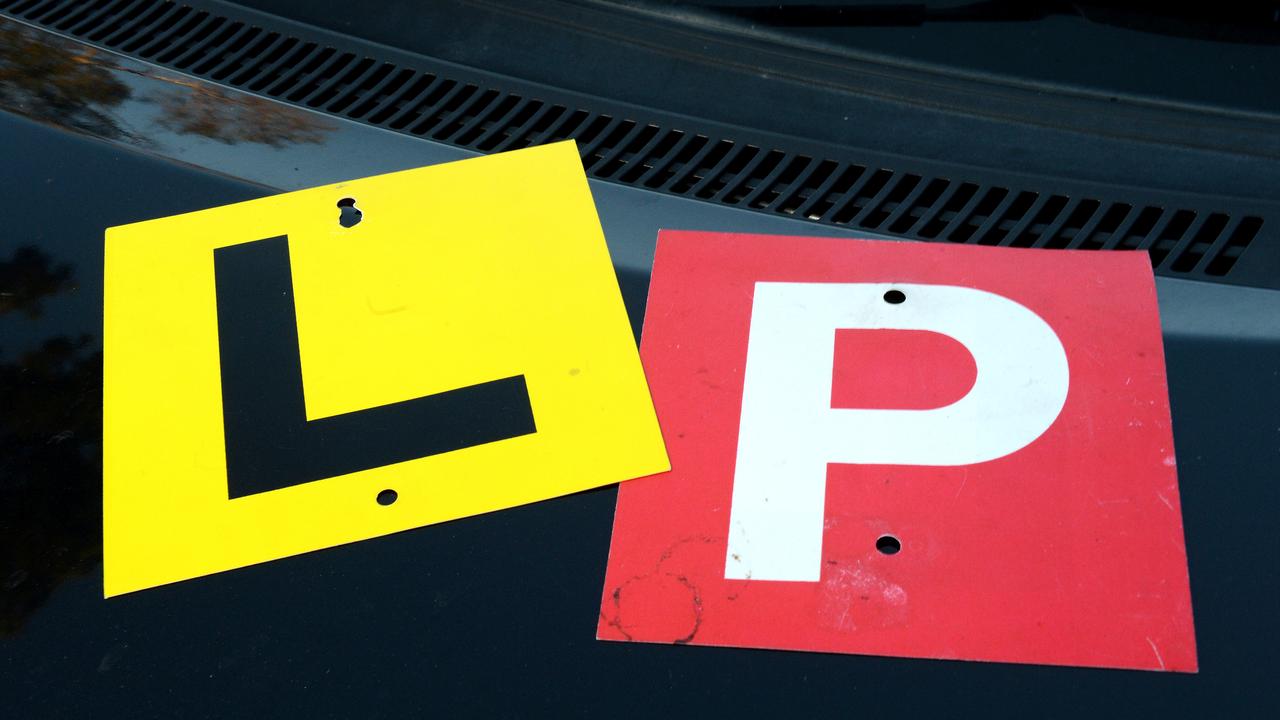 L and P-platers are subject to harsher rules under the changes. Picture: Steve Tanner