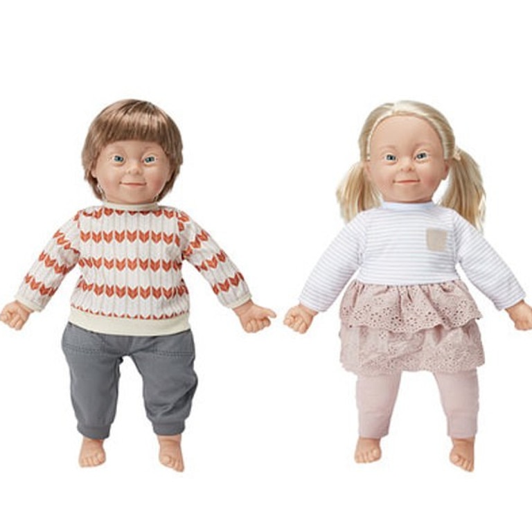 The Guide Dog dolls joins other new dolls on Kmart shelves including Baby Charlie with Down syndrome. Picture: Supplied