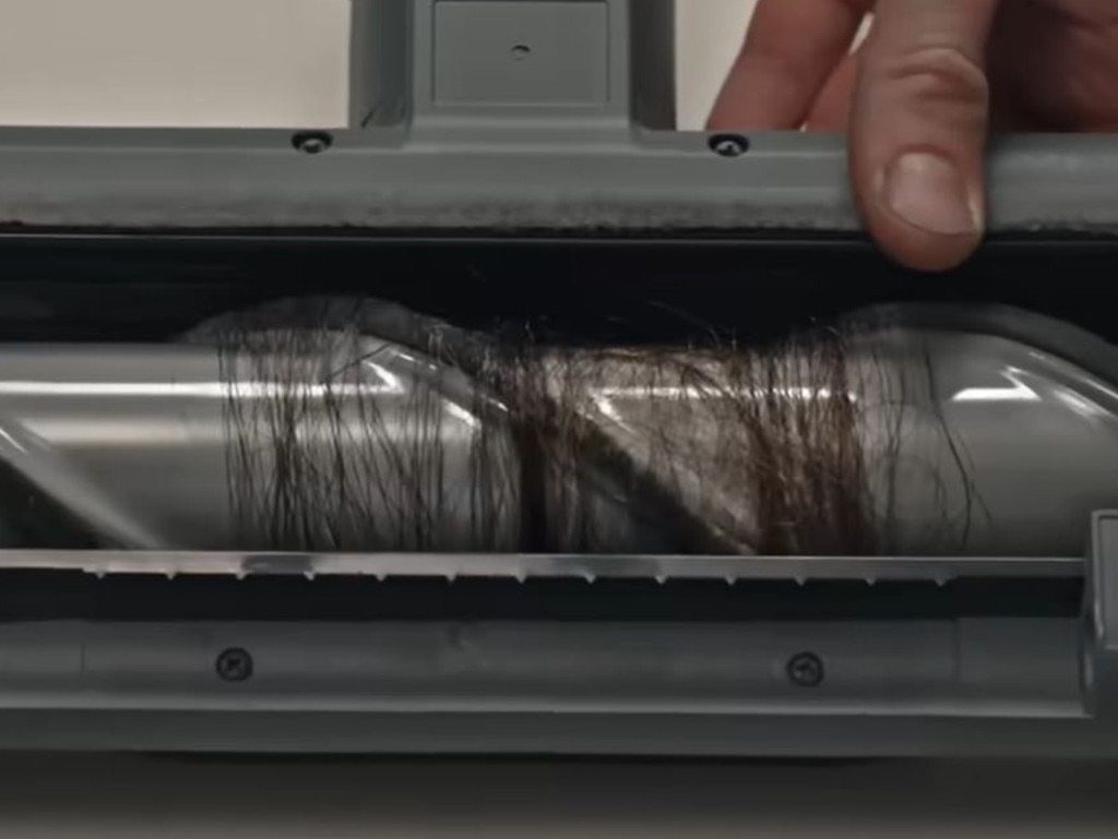 Hair gets tangled in traditional vacuum heads... Picture: Supplied