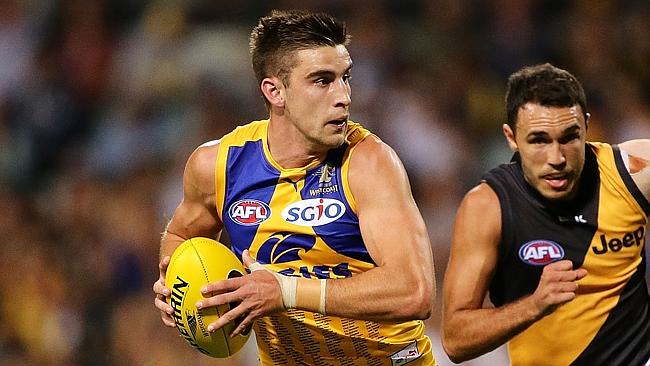 Elliot Yeo has had an inconsistent past 10 games for the West Coast Eagles.