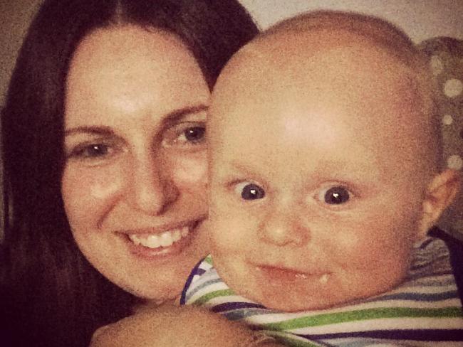 Rozelle fire victims, Bianka O'Brien and her baby Jude.