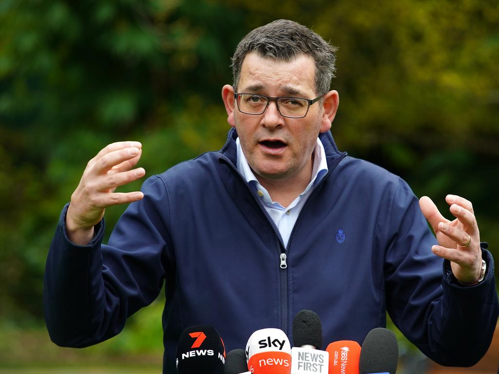 Victorian Premier Daniel Andrews announced in July that the 2026 Commonwealth Games would not be held in Melbourne. Picture: Luis Enrique Ascui