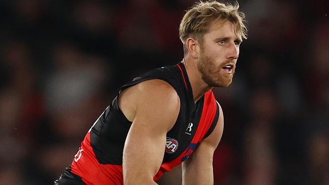 Essendon veteran Dyson Heppell will come under pressure to keep his spot in the senior side if he does not lift. Picture: Michael Klein