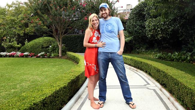 Mike and Annie Cannon-Brookes at their hom in Centennial Park, Sydney. Pic by James Croucher