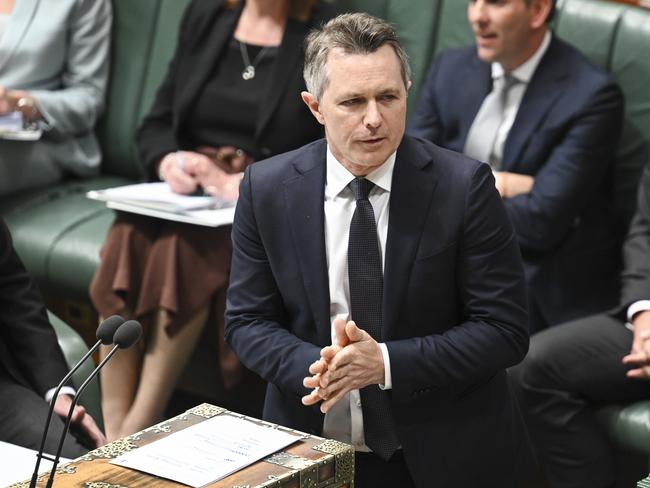 CANBERRA, Australia - NewsWire Photos - August 12, 2024: Minister for Education, Jason Clare during Question Time at Parliament House in Canberra. Picture: NewsWire / Martin Ollman