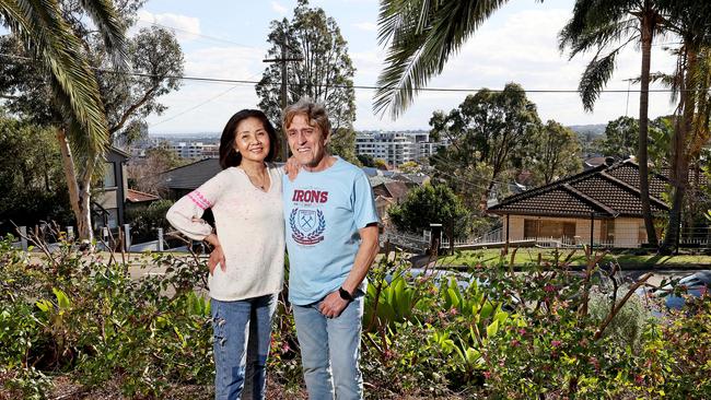 Putney is one of the latest Sydney suburbs set to hit a $3 million average price tag. Resident Mike Salinos and wife Wendy have lived in the area for 25 years. Picture: Toby Zerna