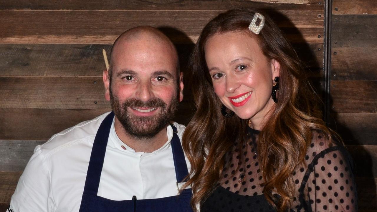 Calombaris and his wife Natalie Tricarico.