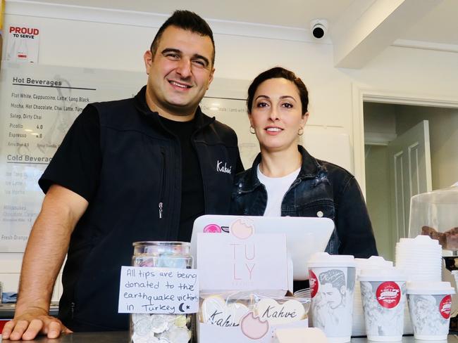 Emrah and Meltem Ukur run Kahve in Strathmore. Picture: Adam Daunt