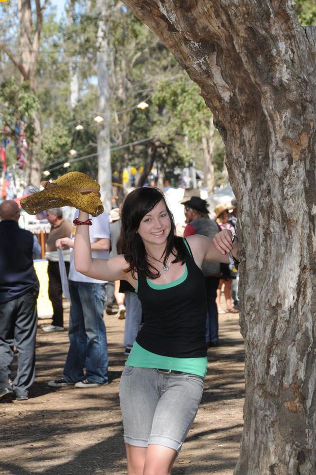 Sarah Rodman is loving her first time at Muster. Picture: Craig Warhurst