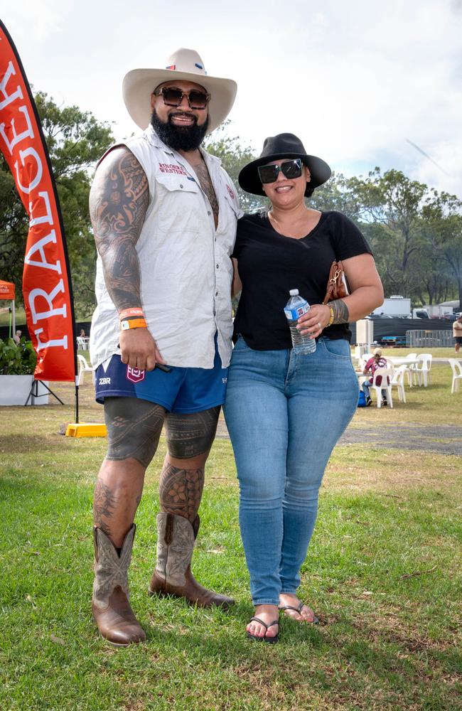 Vika Pasefika and Gemini Williams. Meatstock - Music, Barbecue and Camping Festival at Toowoomba Showgrounds.Friday March 8, 2024 Picture: Bev Lacey