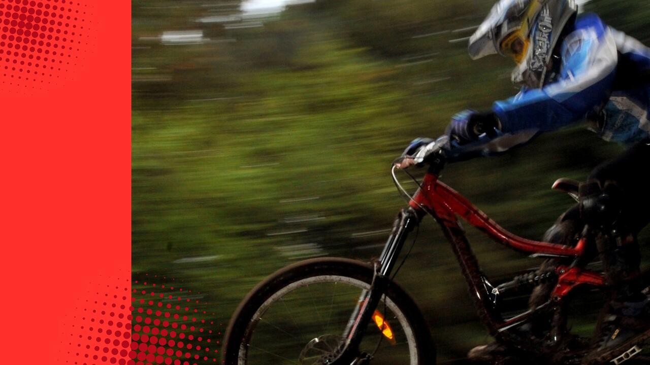 Time to get a grip – Downhill mountain bike riders gear up for glory at Red Bull Hardline Tasmania in Australia