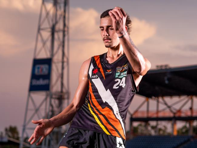 AFL Draft hopeful and Wanderers star Joel Jeffrey says he has left no stone unturned in his quest to play at the elite level. Picture: CHE CHORLEY