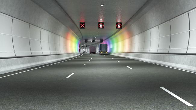 Artist impression of the West Gate Tunnel.