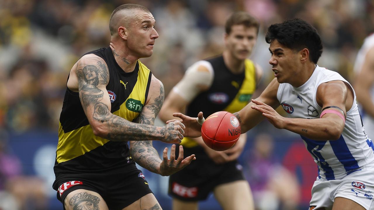 Richmond football boss Neil Balme is adamant Dustin Martin will remain at Punt Road next season. Picture: Daniel Pockett / Getty Images