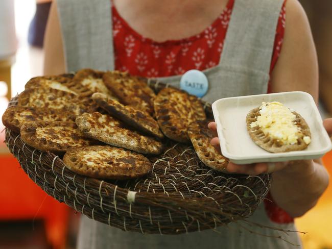 Karjalanpiirakka, a Finnish pie, can optionally be topped with hard-boiled eggs and butter. Picture: MATT THOMPSON