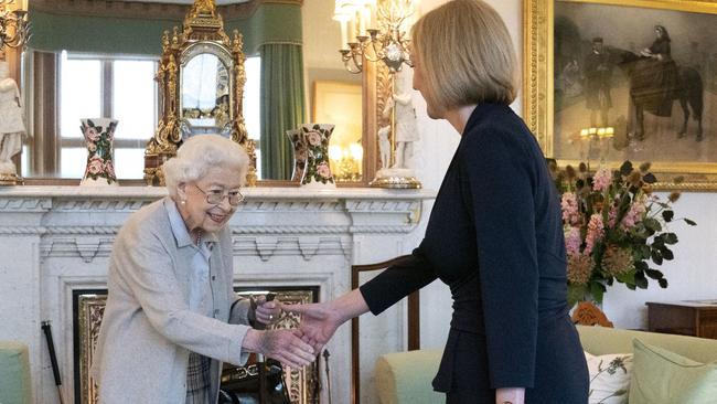 The Queen met Liz Truss just days before she died at Balmoral. Picture: Getty Images